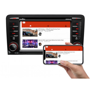 Central Multimídia Eonon Android 13 | Tela 10.25" Blu-Ray | Audi A3 Sportback - S3 (Até 2012) | Snapdragon Octa Core | 4Gb + 64Gb + Snapdragon