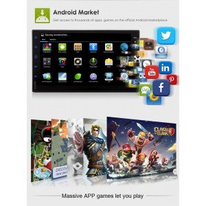 Nova Central Multimídia Eonon Ga2171SRL Slim Android 13 | 4GB Ram | Octa Core | 64GB HD | Áudio Digital DSP | IPS Full Touch | Universal 2 Din | Câmera de Ré HD Grátis!