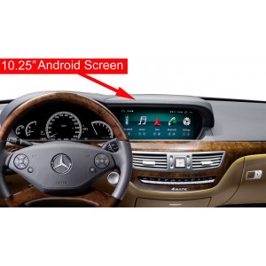 Central Multimídia Eonon Puro Android 13 | Mercedes Benz Classe S W221 (2006 - 2013) | Tela 10.25" 4K | 4Gb + 64Gb + Octa Core Snapdragon